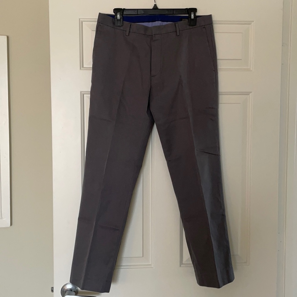 Banana Republic Gray NonIron Slim Dress Pant 32x30